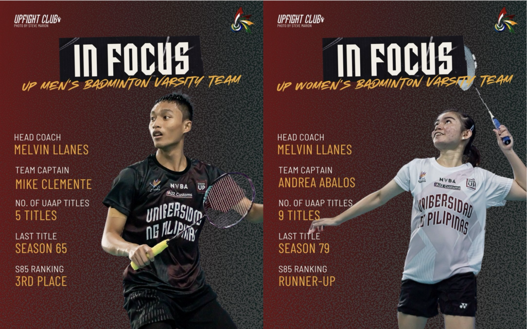 IN FOCUS - UP Badminton Teams