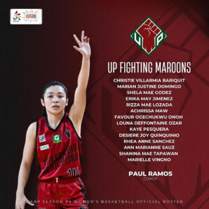 UP Fighting Maroons - Women's Basketball Team Official Roster